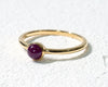 Ruby K18 ring, ring for a lifetime wish LUCAS - Clochette